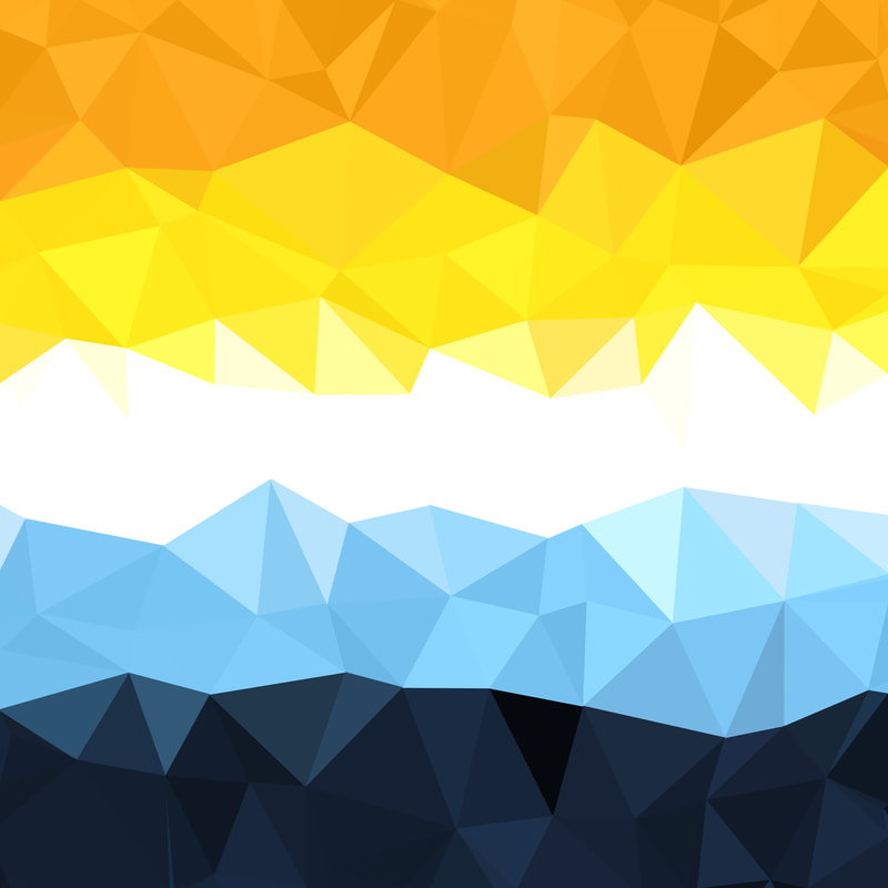 Low Poly AroAce Pride Flag