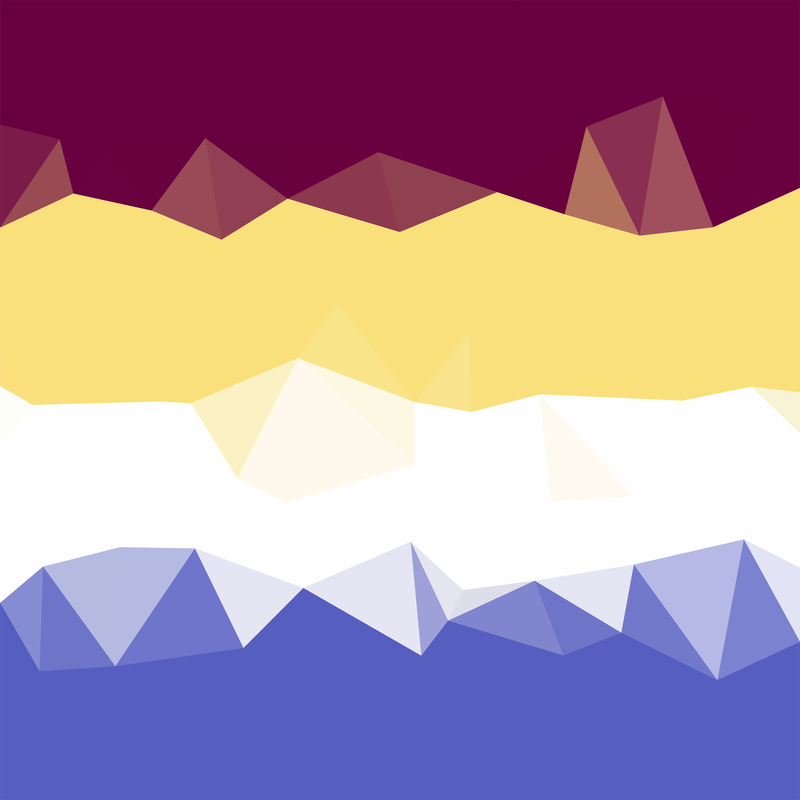 Low Poly Asexual Homoromantic Pride Flag