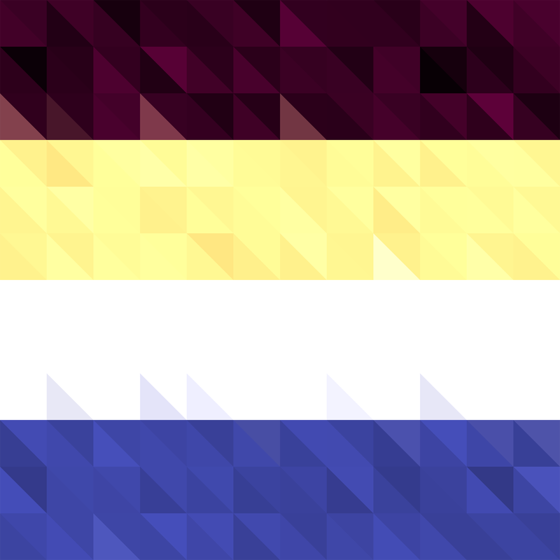 Low Poly Asexual Homoromantic  Pride Flag