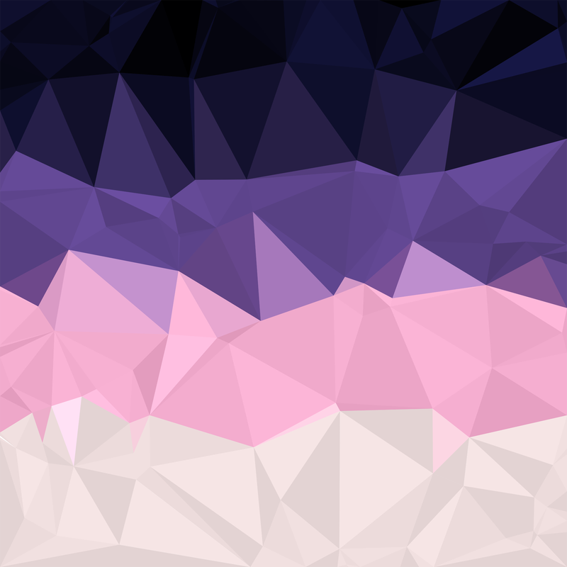 Low Poly Asexual Spectrum Pride Flag