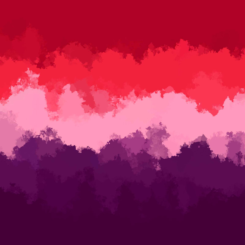 Squiggly Grungy Abstract Aceflux Pride Flag