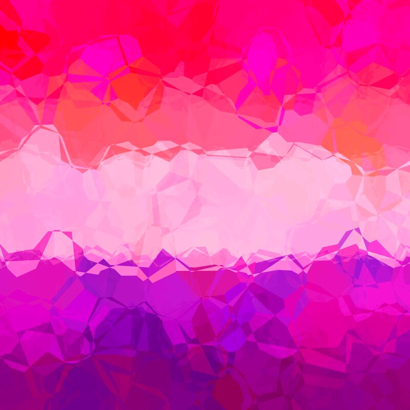 Funky Crystalline Abstract Pride Flag