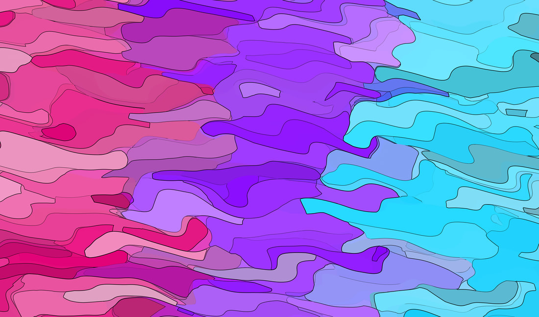 ripply squiggly abstract androgyne pride flag