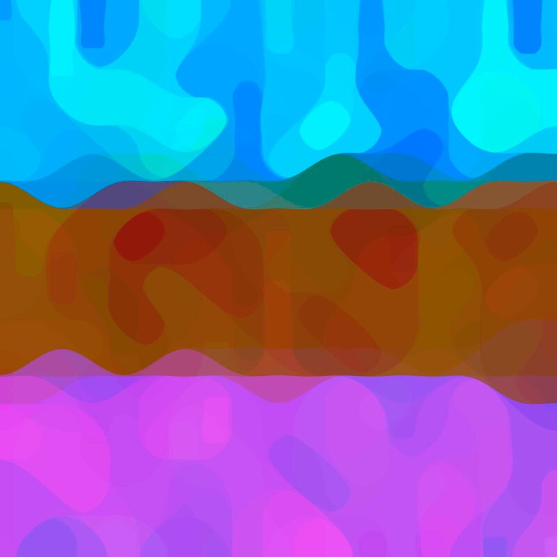 Psychedelic Blobby Abstract Androsexual Pride Flag