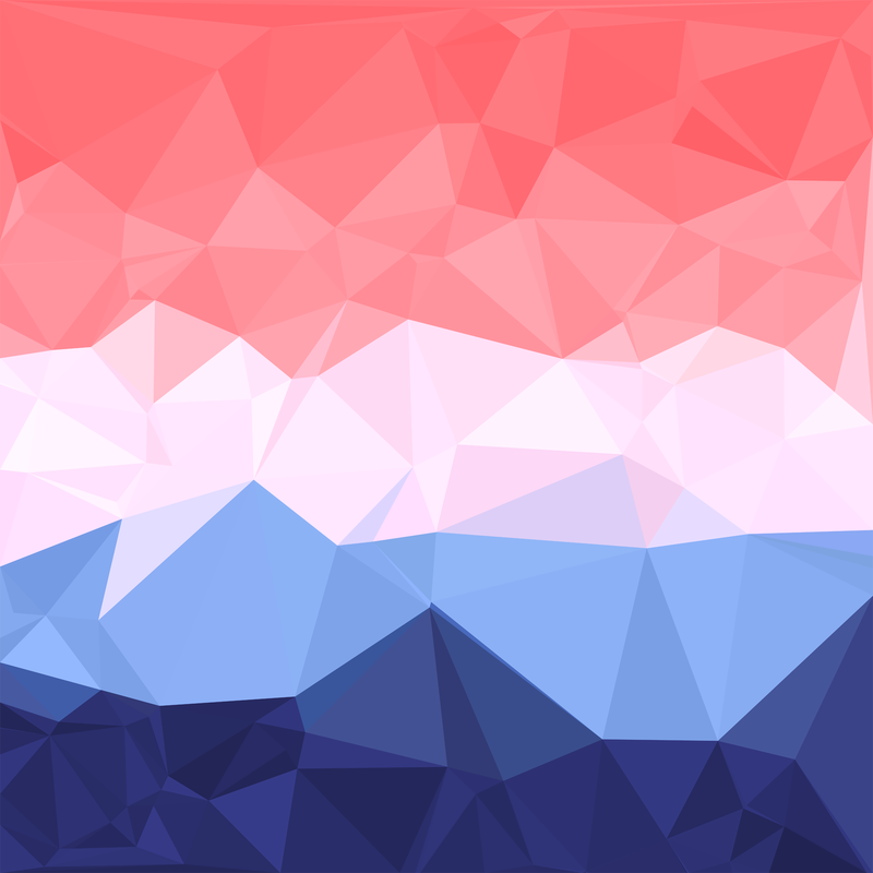 Low Poly Aro Ace Flux Pride Flag