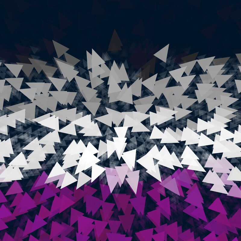 triangle abstract asexual pride flag background