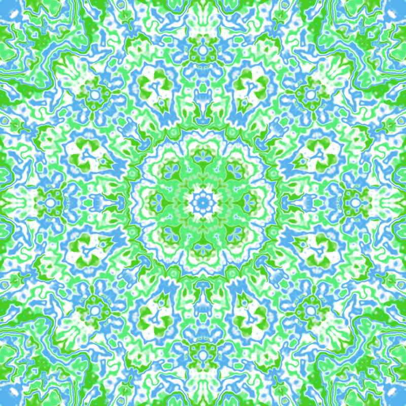 Blue and Green Mandala