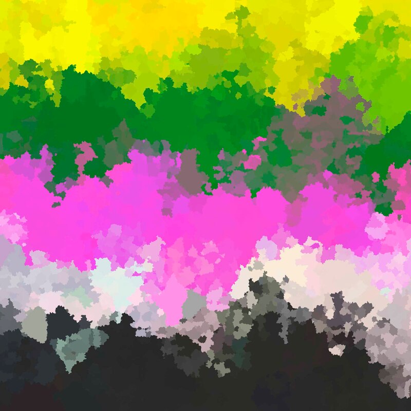 Grungy Psychedelic Abstract Ceterosexual Pride Flag