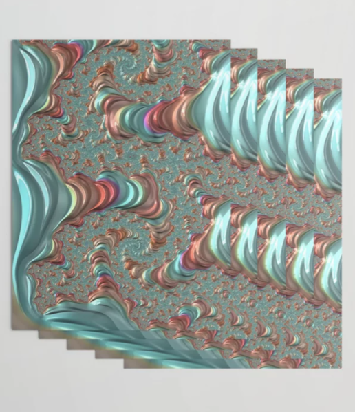Colorful Trippy Fractal Wrapping Paper