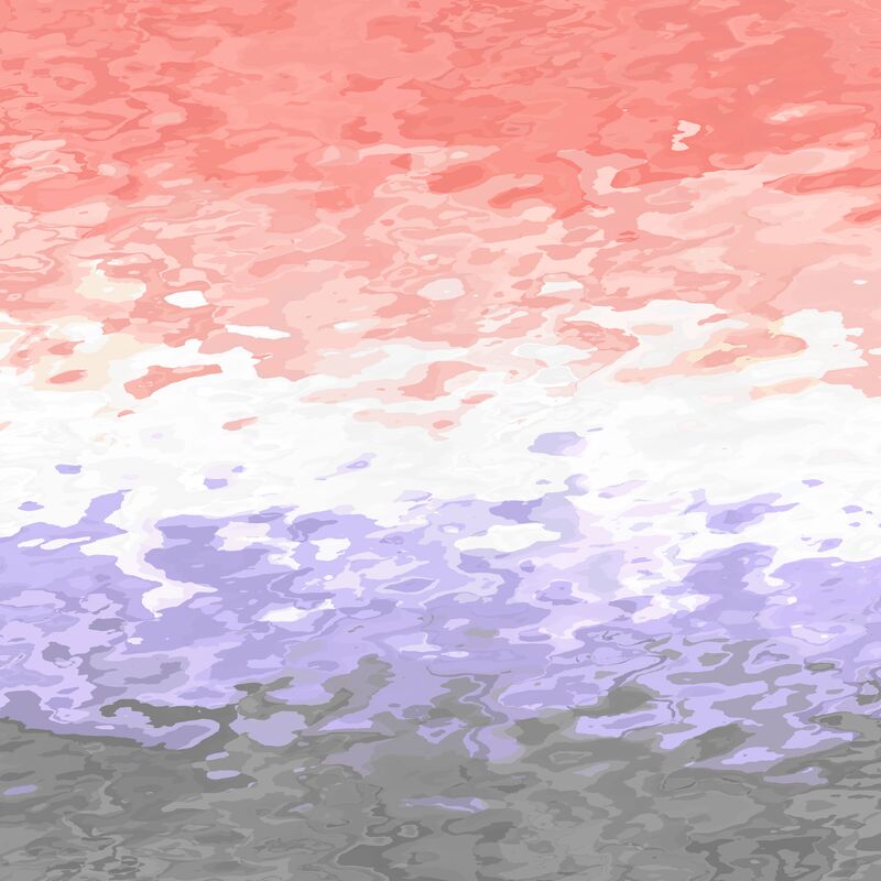 boho ripply abstract cupioromantic pride flag