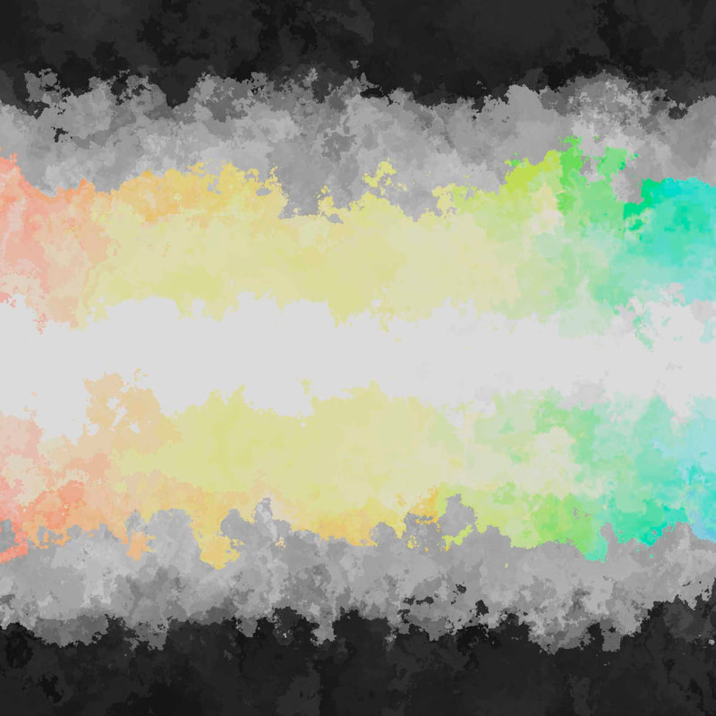 Squiggly Grungy Abstract Demifluid Pride Flag