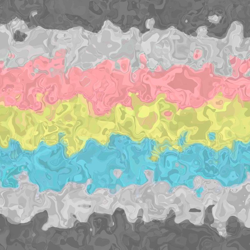 Trippy Squiggly Abstract Demiflux Pride Flag