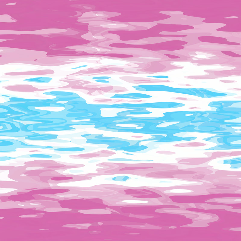 Psychedelic Ripply Abstract Femboy Pride Flag