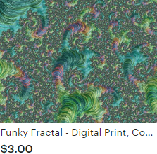 Funky Fractal Digital Print