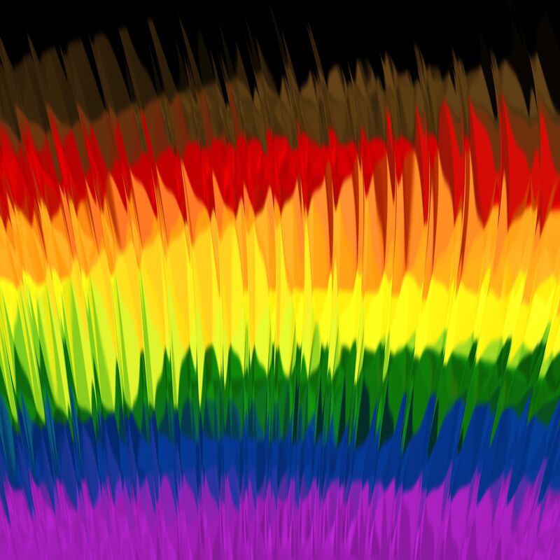 grungy abstract Philadelphia gay pride flag background 