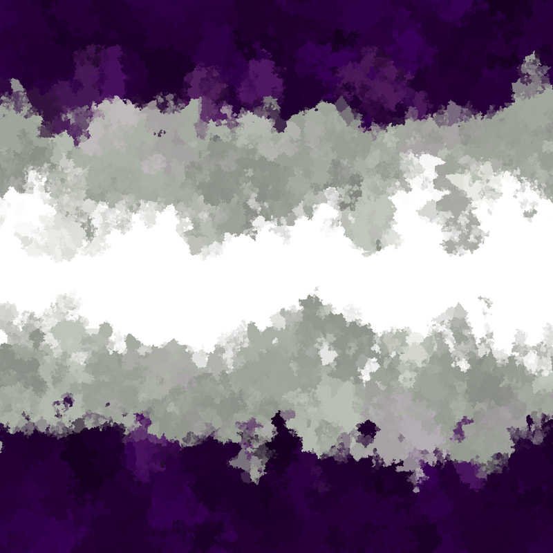 grungy trippy abstract graysexual pride flag