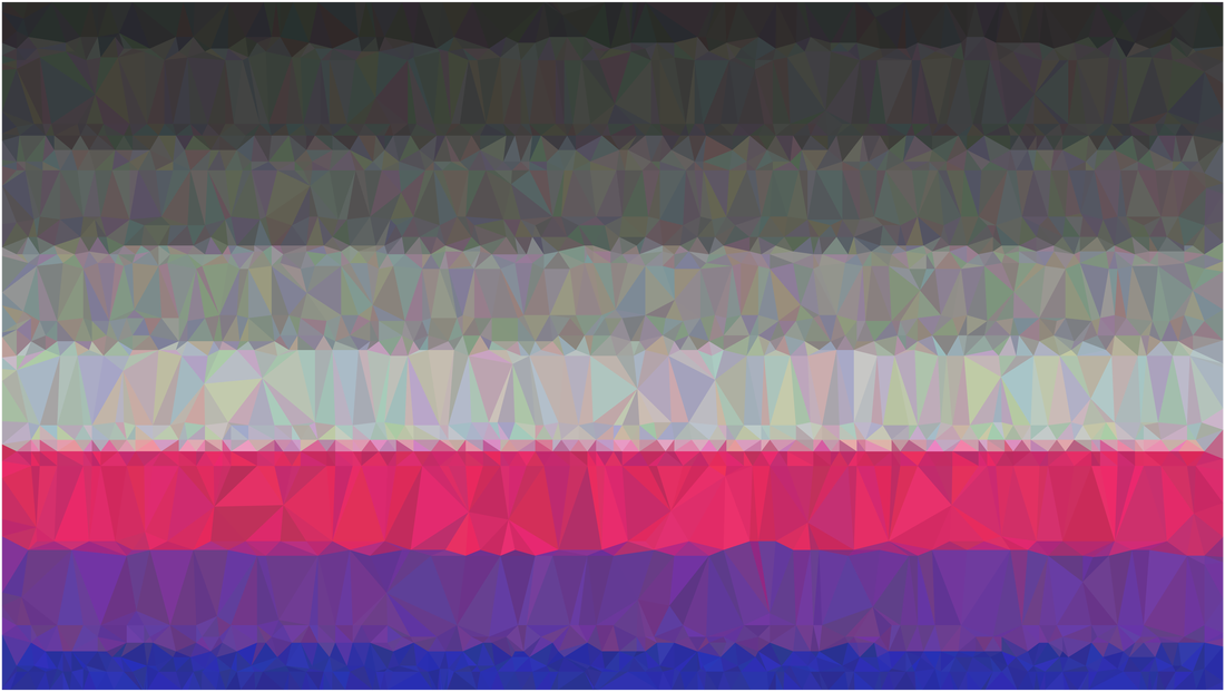 Low Poly Heteromantic Bisexual Pride Flag