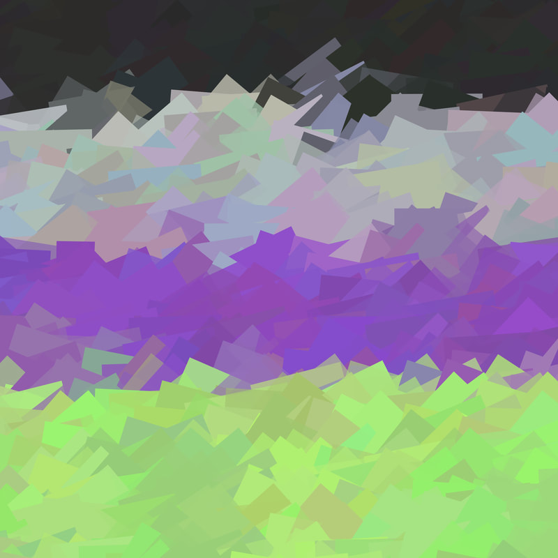 Chunky Jagged Abstract Inactsexual Pride Flag