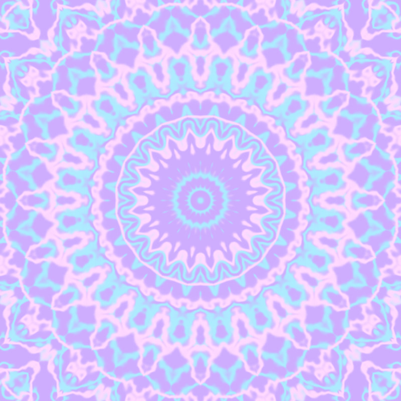 Purple, Pink, and Blue Kaleidoscope