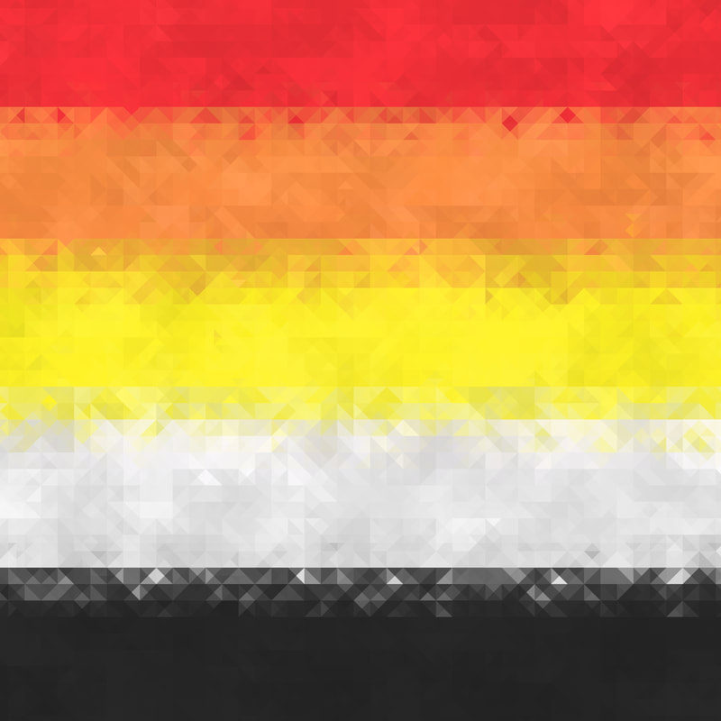 grungy geometric abstract lithsexual pride flag