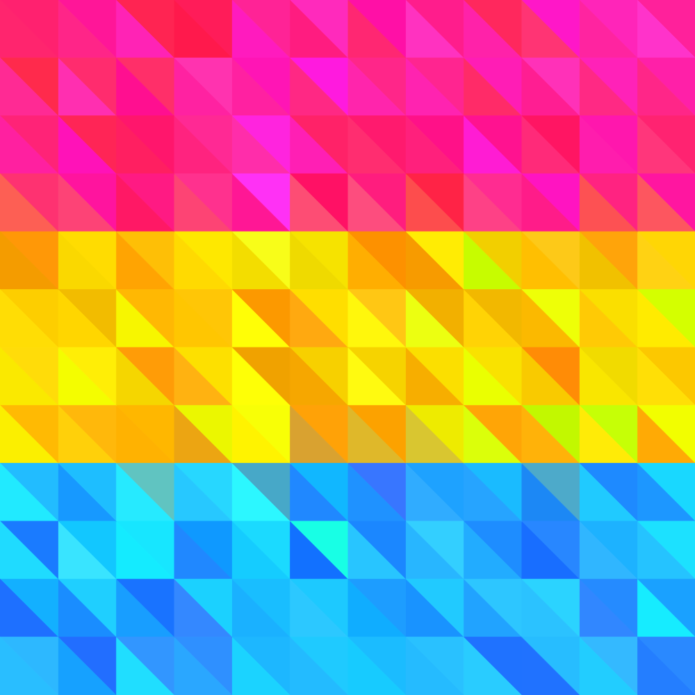 Abstract Pansexual Pride Flag