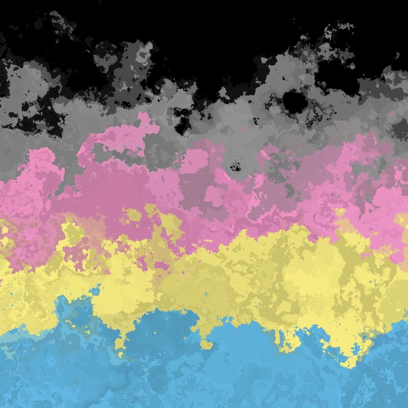 marbled abstract polygender pride flag background