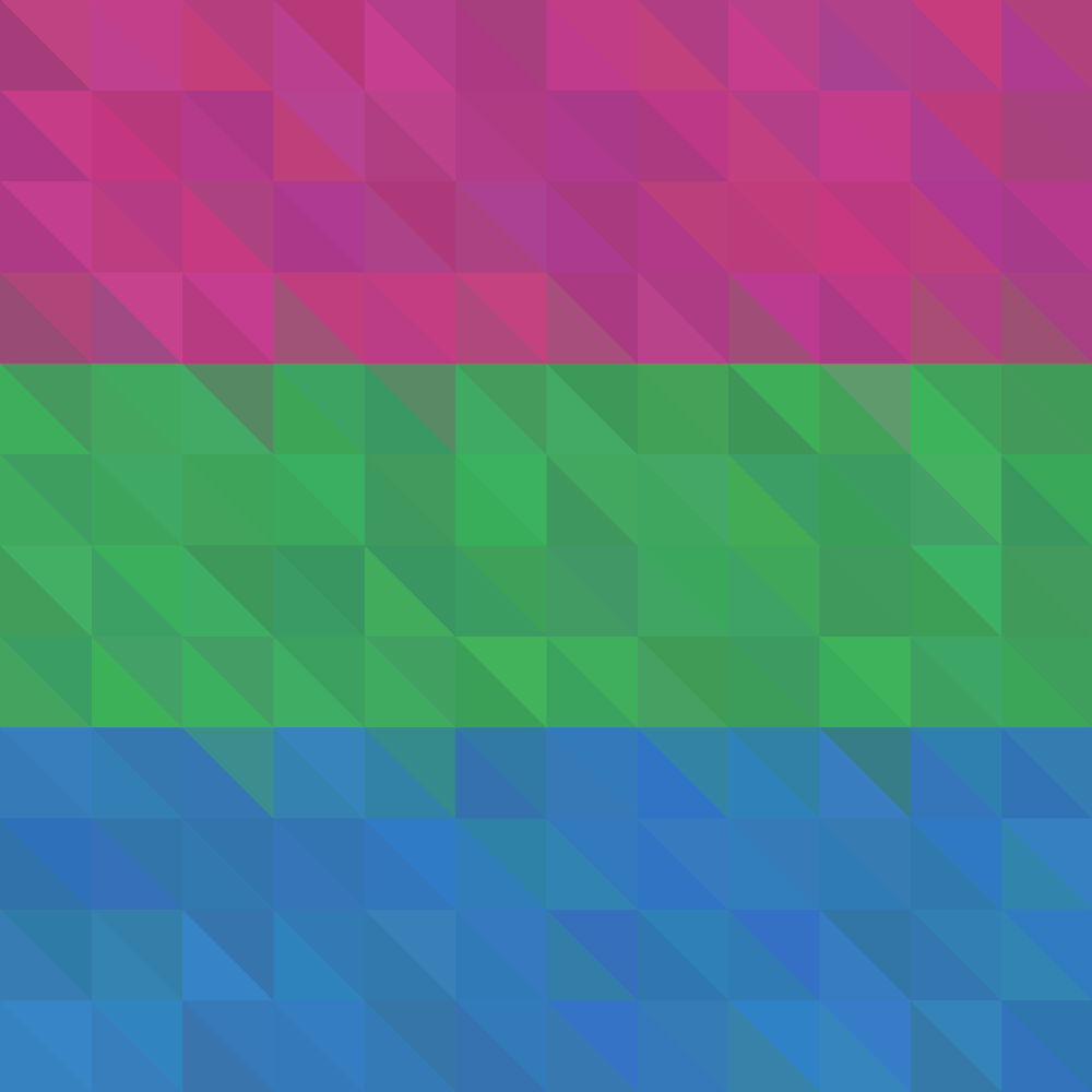 Abstract Polysexual Pride Flag