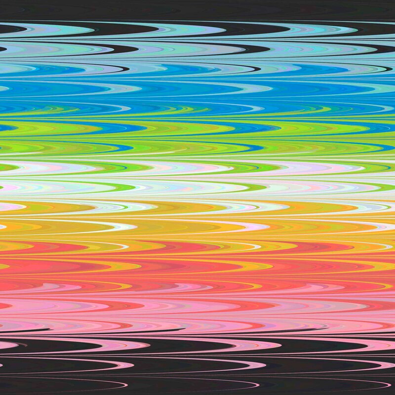 Trippy Wavy Abstract Queer Pride Flag