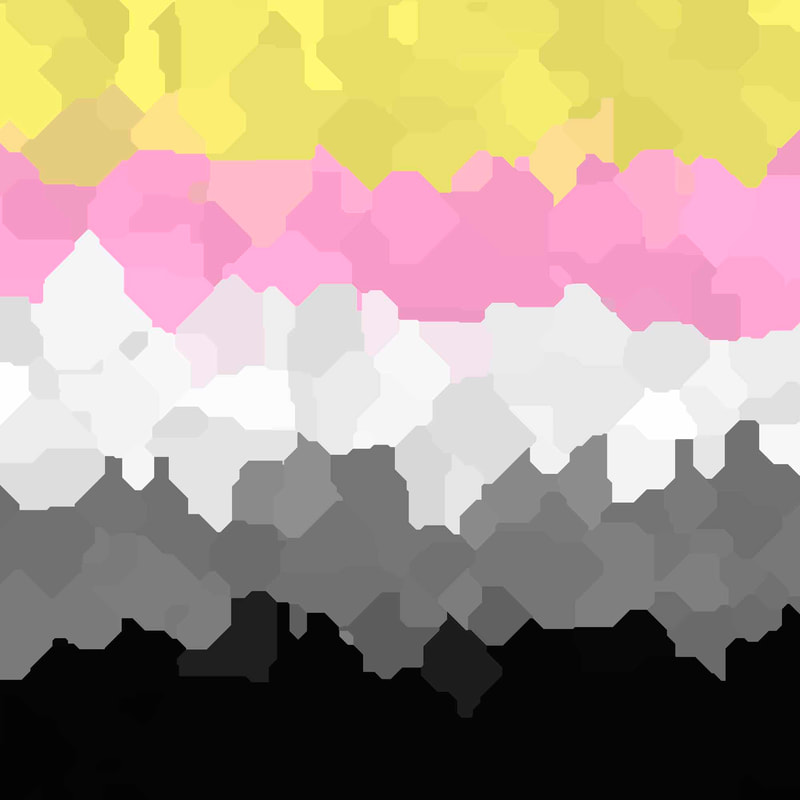 Funky Boho  Abstract Queerplatonic Pride Flag