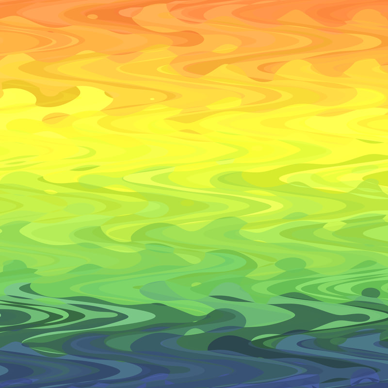 Groovy Wavy  Abstract Questioning Pride Flag