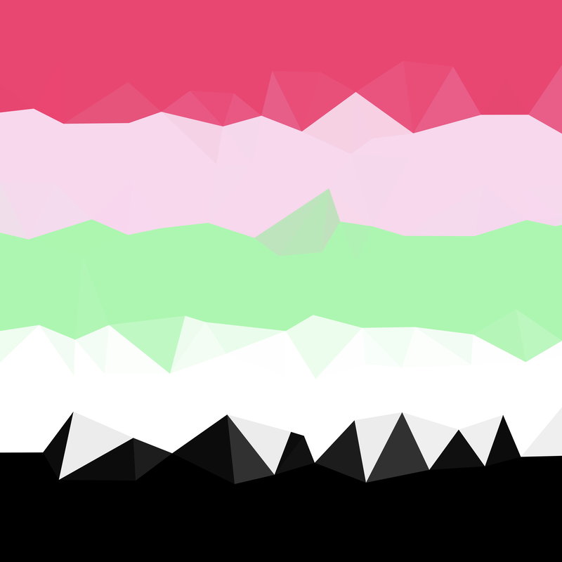 Low Poly Recipromantic Pride Flag 
