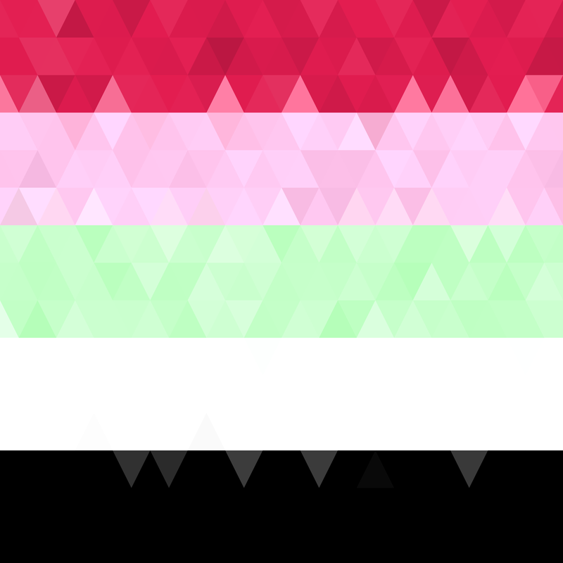 Low Poly Recipromantic Pride Flag 