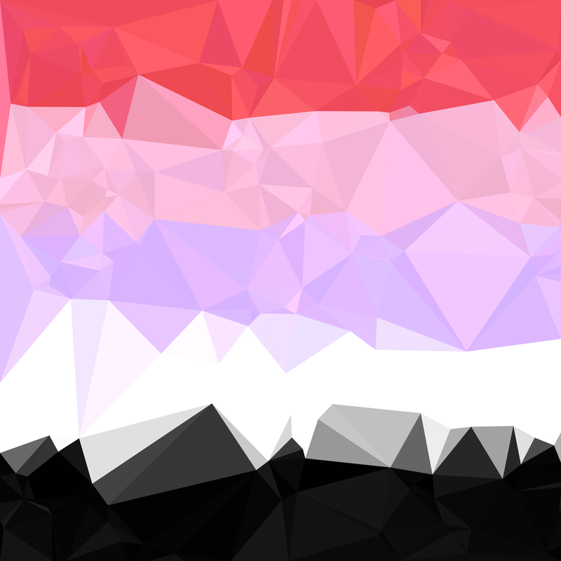 Low Poly Reciprosexual Pride Flag