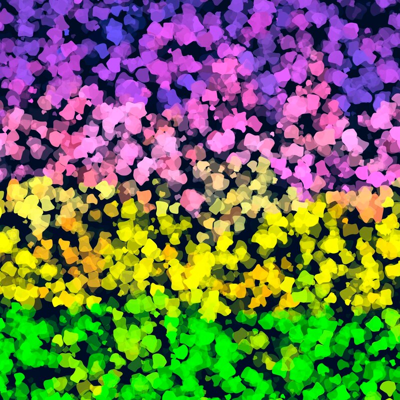 Funky Confetti Abstract Sapphic Pride Flag 